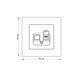 Розетка PC одинарна комп'ютерна біла TITANUM STANDARD ТF-ST-SK1PC-W фото 4
