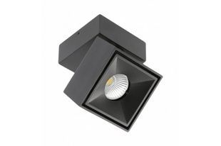 Светильник GTV LED BIANCO, 15W, IP20, 4000K, 104х101х101, квадрат, чёрный, с наклоном (LD-BNC15WKC-NB) LD-BNC15WKC-NB фото