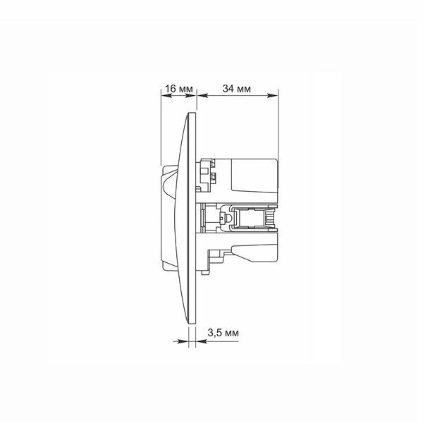 Розетка одинарная с заземлением с USB+USB-C серебристый шёлк VIDEX BINERA VF-BNSK1GUC-SS фото