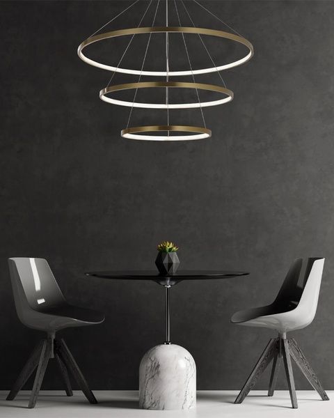 Люстра Goldlux Lea, золотой (60Вт, 800мм) GL-330031 фото