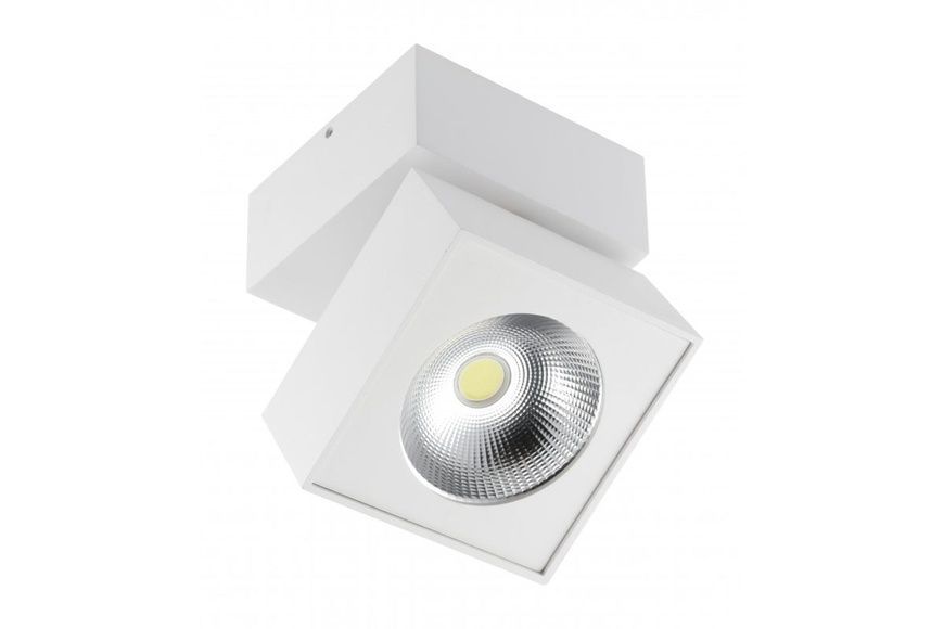 Світильник GTV LED BIANCO, 15W, IP20, 4000K, 104х101х101, квадрат, білий, з нахилом (LD-BNC15WKB-NB) LD-BNC15WKB-NB фото
