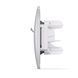 Розетка CAT6+CAT3 двойная серебристый шёлк VIDEX BINERA VF-BNSK2PC6TF3-SS фото 4