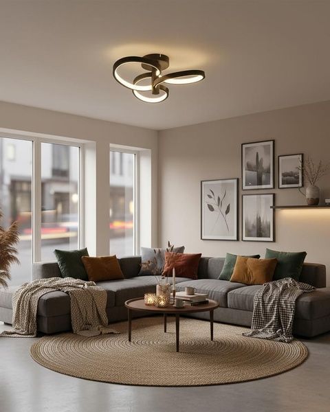 Люстра Goldlux Ribbon, чорний (12Вт, 320мм) GL-336002 фото