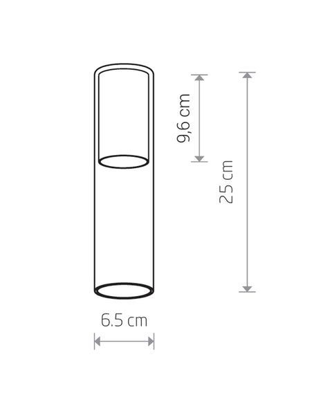 Комплектуюча деталь CAMELEON CYLINDER, золотий (60мм, 250мм) ND-12053 фото