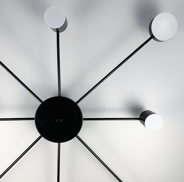 Стельовий LED світильник чорного кольору LF-DE34/8 BK фото