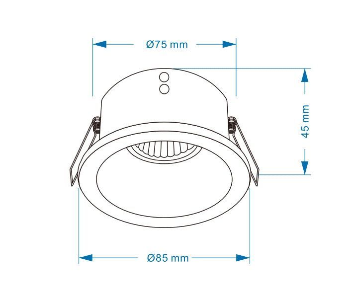 Точечный светильник OLEDIM TS20B ALU GU10 IP65 7771295 фото