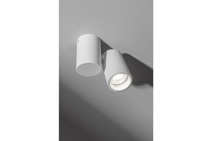 Світильник поворотний GTV LUPO, алюміній, IP20, 1*GU10, max. 50W, круглий, білий (OS-LUP-GU10-00) OS-LUP-GU10-00 фото