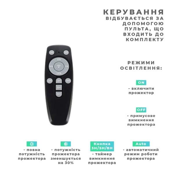 Прожектор GTV BRAVOS, солнечная панель, 200W, 6400K, IP65, 120&deg;, на пульте (LD-BRAVOS200W-64) LD-BRAVOS200W-64 фото