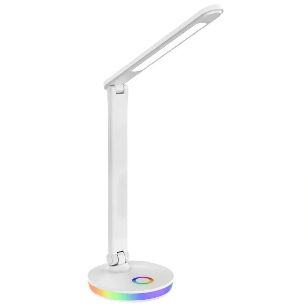 Белая настольная лампа GOLDLUX Neptun LED с сенсорным управлением