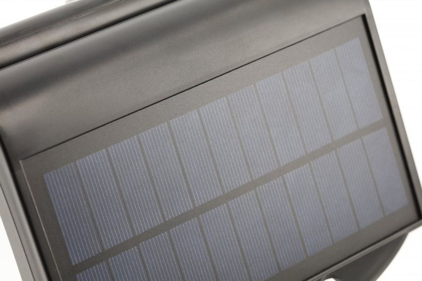 Прожектор GTV RAMOS, солнечная панель, датчик движения/сумерек, 50W, IP44, 6400K, чёрный (LD-RAMOS50W-CW-10) LD-RAMOS50W-CW-10 фото