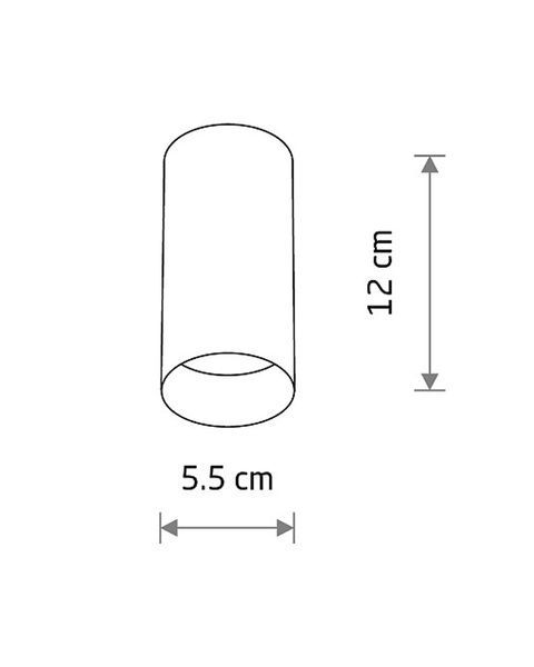 Точковий світильник MONO, чорний (10Вт, 55мм) (варіант 2) ND-10779 фото