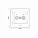 Розетка TV+SAT конечная кремовая VIDEX BINERA VF-BNSK2TVSATE-CR фото 5