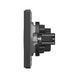 Розетка одинарная с заземлением угольно-чёрная VIDEX NOTA VF-NT-SK1G-BL фото 3
