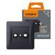 Розетка TV+SAT конечная чёрный графит VIDEX BINERA VF-BNSK2TVSATE-BG фото 1
