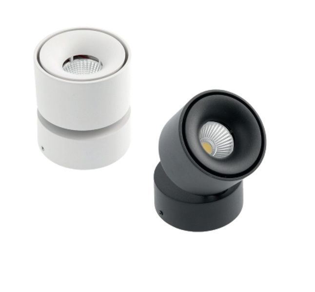 Світильник GTV LED BIANCO, 8W, IP20, 4000K, 75х84,круг, білий, з нахилом LD-BNC8WOB-NB фото