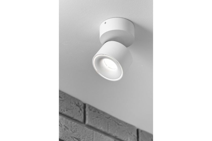 Світильник GTV LED BIANCO, 8W, IP20, 4000K, 75х84,круг, білий, з нахилом LD-BNC8WOB-NB фото