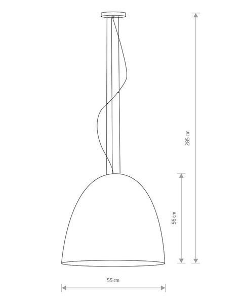 Люстра EGG, білий (25Вт, 550мм) ND-9023 фото