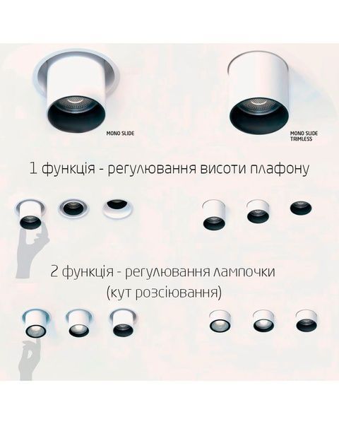Точковий світильник MONO, білий (10Вт, 83мм) ND-10796 фото