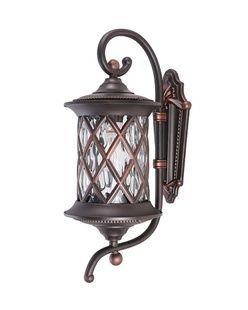 Вуличний світильник LANTERN, чорний із мідною патиною ND-6911 фото