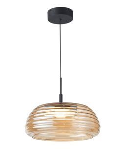 Люстра Italux Loculi, бурштиновий IT-PND-24040-BK-AMB фото