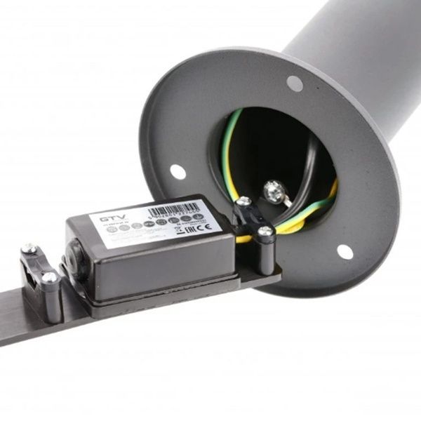 Світильник садовий GTV KERTA-P 80, E27, max.12W, IP44, стовпчик, графіт (OS-KERTP80-30) OS-KERTP80-30 фото