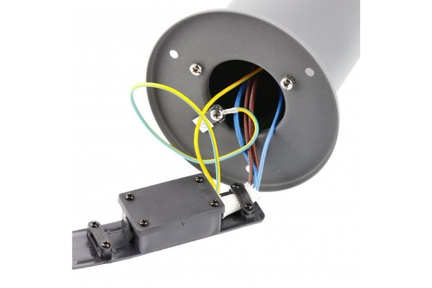 Светильник садовый с розеткой GTV CORTA-P 40, E27, max.25W, IP54, столбик, графит (OS-CORP40G-30) OS-CORP40G-30 фото