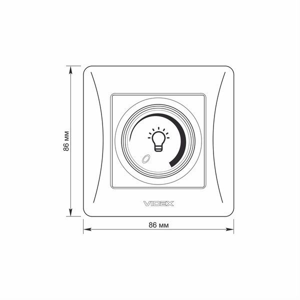 Диммер LED 200Вт кремовый VIDEX BINERA VF-BNDML200-CR фото
