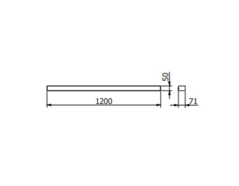 Світильник GTV LED LUNA-A, 40W, AL/PC, 4000K, 120 см, чорний (LD-LUN40WNB-00-A) LD-LUN40WNB-00-A фото