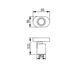 Светильник поворотный GTV BLINK II, GU10, max.20W, IP20, одинарный, чёрный (OS-BLND50W1-00) OS-BLND50W1-00 фото 2