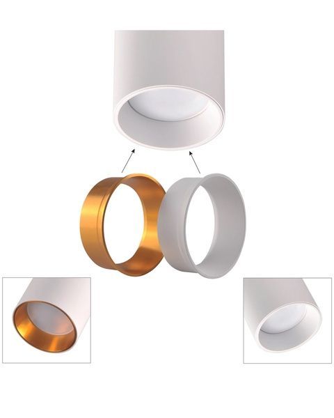 Трековий світильник Goldlux Maribel, білий (10Вт, 60мм) &middot; 21701 GL-321701 фото