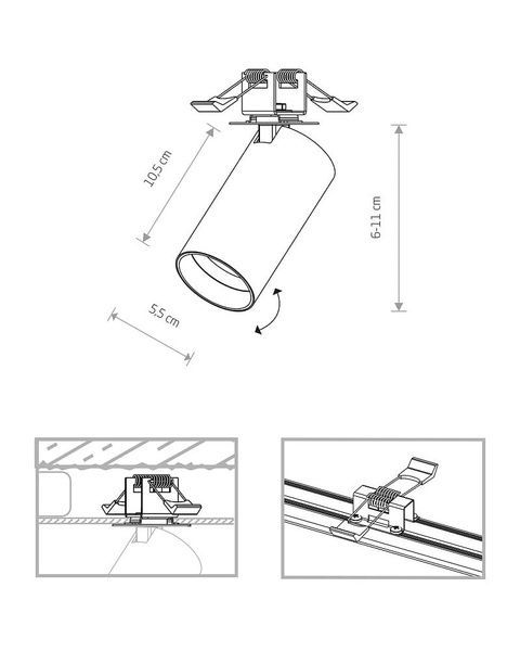 Спот MONO SURFACE, белый (10Вт, 125мм) (вариант 1) ND-7683 фото