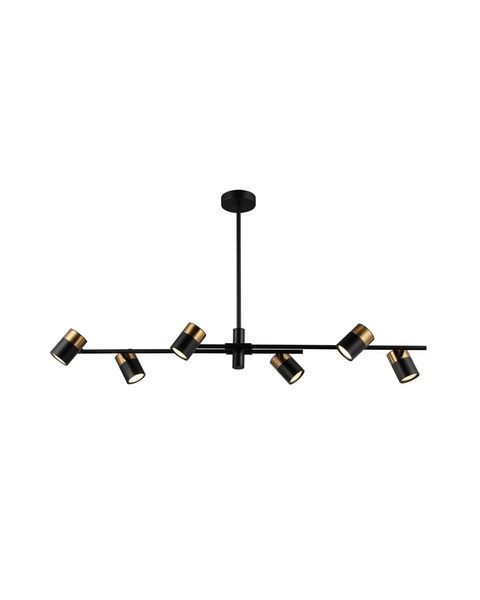 Люстра Italux Elice, чёрный (35Вт, 225мм) &middot; K-BRO IT-PND-58892-6-BK-BRO фото