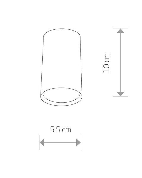 Точковий світильник EYE, білий (10Вт, 55мм, 100мм) ND-5255 фото
