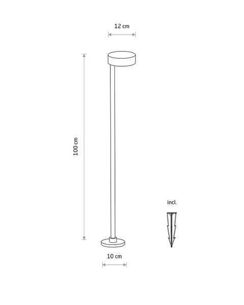 Вуличний світильник RUBY, чорний ND-11542 фото
