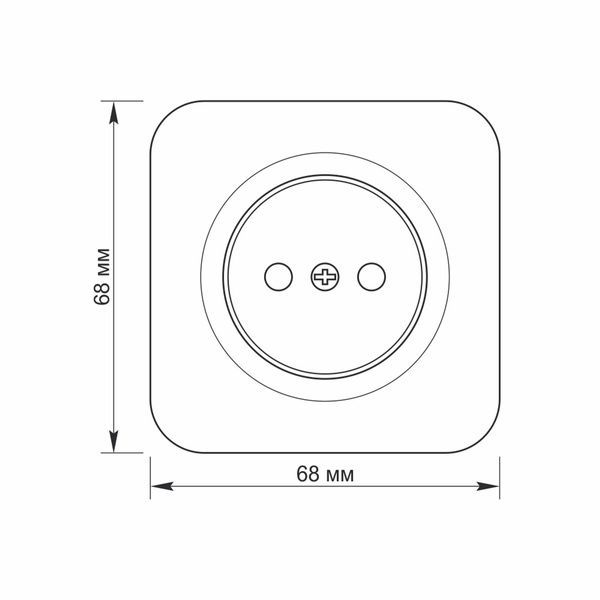 IP20 Розетка наружная одинарная чёрный графит VIDEX BINERA VF-BNS21-BG фото